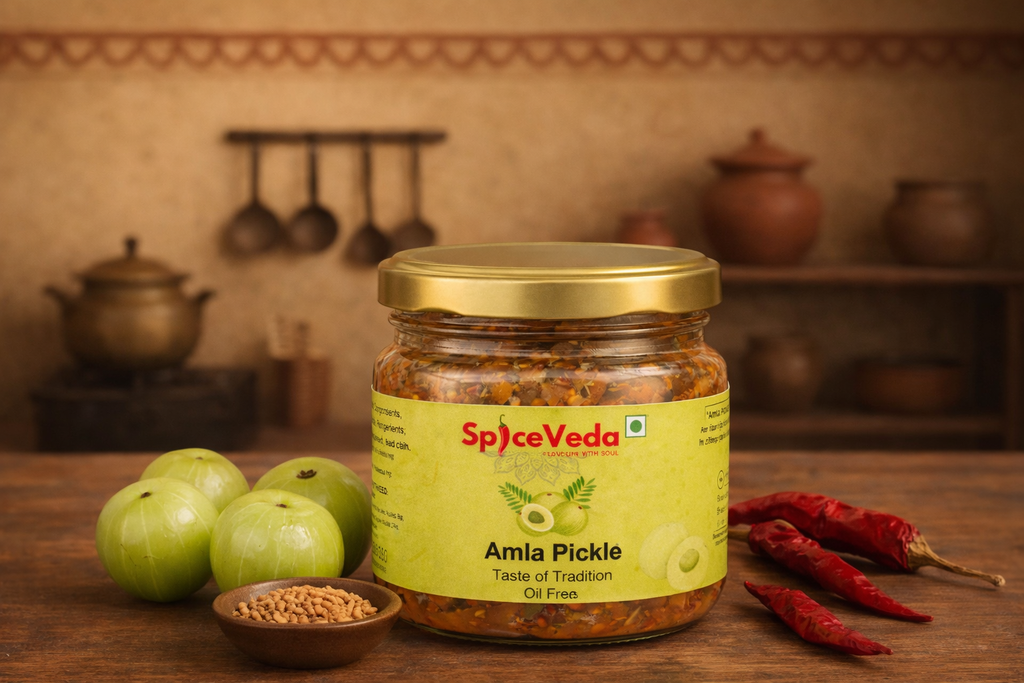 Amla Pickle| Oil Free | Healthy, Tangy & Delicious 350gms