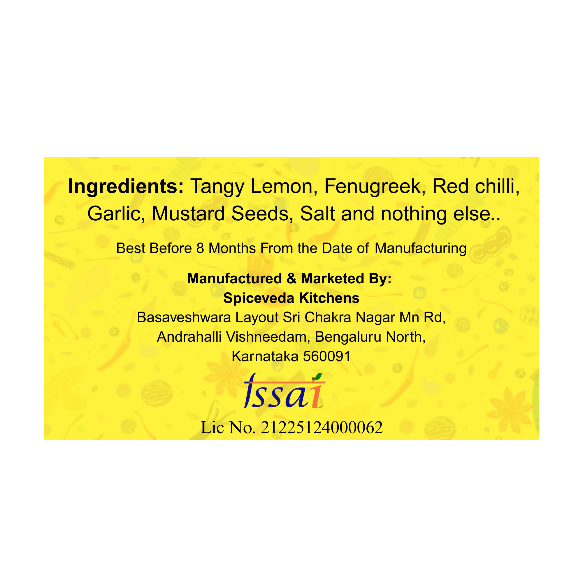 Lemon Pickle | Oil Free | Spicy &  Tangy, 350Gms