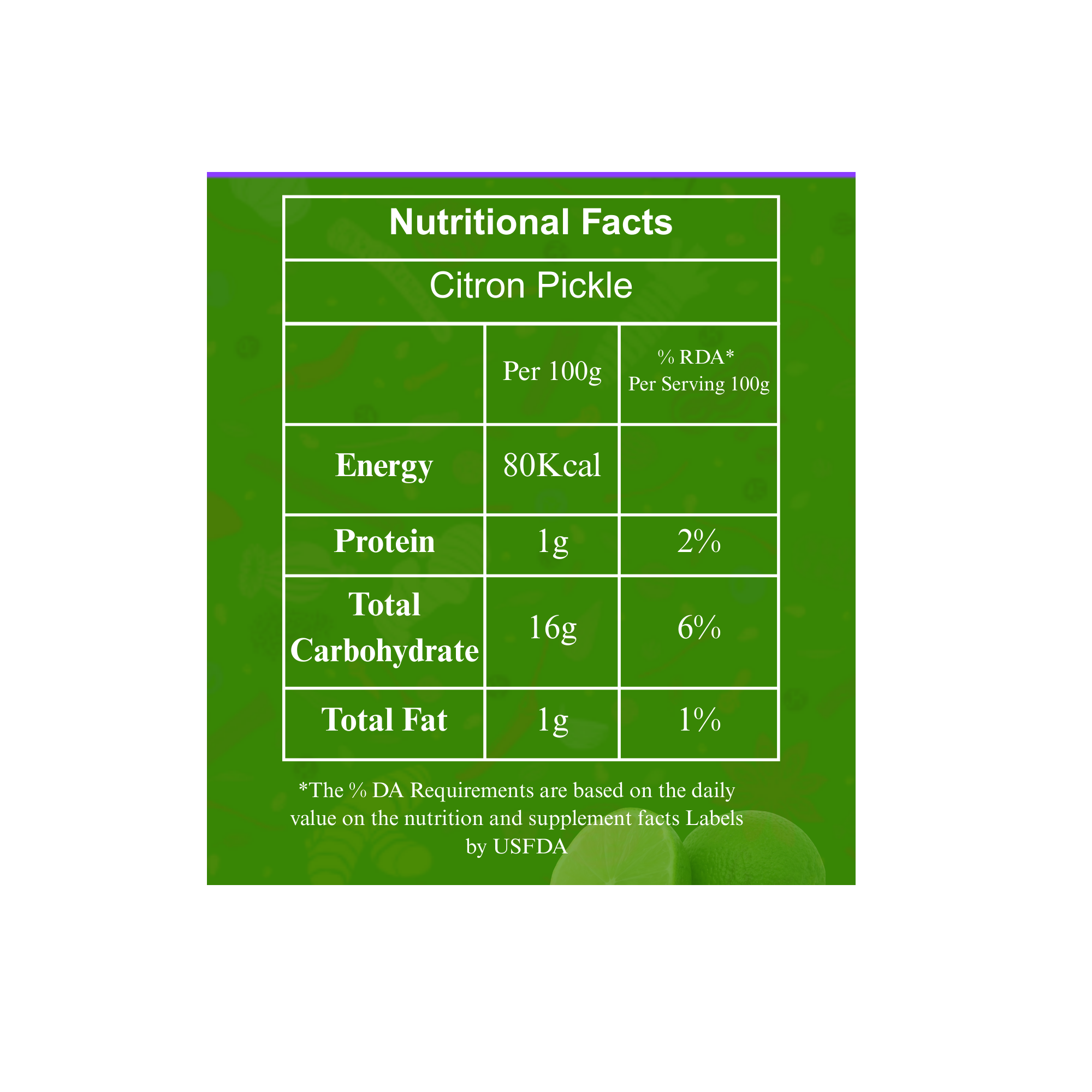 Citron Pickle - Spicy tangy & Delicious 350gms